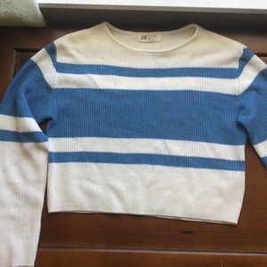 H and M long sleeved cropped sweater